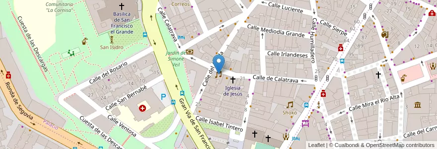 Mapa de ubicacion de Zaska Club (gay) en Испания, Мадрид, Мадрид, Área Metropolitana De Madrid Y Corredor Del Henares, Мадрид.
