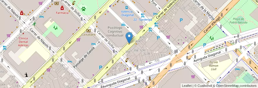 Mapa de ubicacion de Zed en İspanya, Catalunya, Barcelona, Barcelonès, Barcelona.
