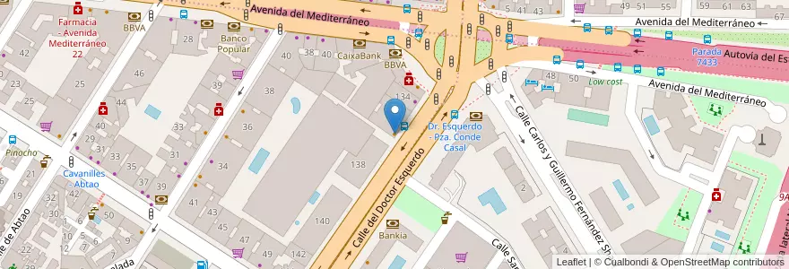 Mapa de ubicacion de Zen Central en إسبانيا, منطقة مدريد, منطقة مدريد, Área Metropolitana De Madrid Y Corredor Del Henares, مدريد.