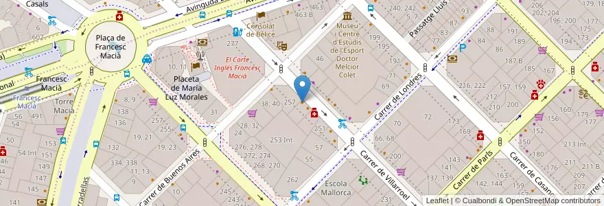 Mapa de ubicacion de Zen sushi take a way en Испания, Каталония, Барселона, Барселонес, Барселона.