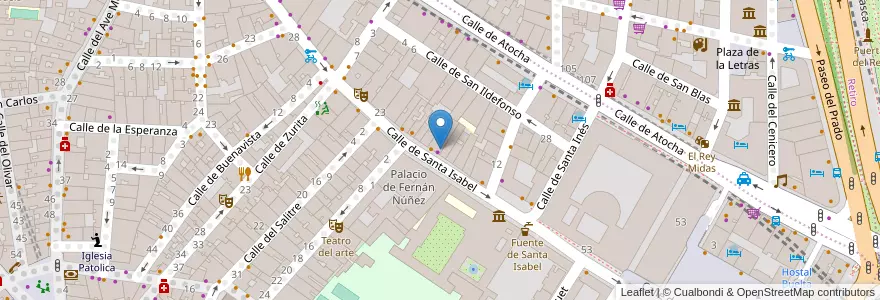 Mapa de ubicacion de Zero Point en 西班牙, Comunidad De Madrid, Comunidad De Madrid, Área Metropolitana De Madrid Y Corredor Del Henares, Madrid.