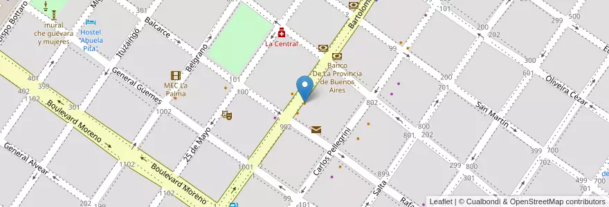 Mapa de ubicacion de Zeus en 阿根廷, 布宜诺斯艾利斯省, Partido De San Pedro, San Pedro.