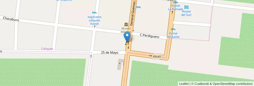 Mapa de ubicacion de Zeus en آرژانتین, Salta, Cafayate, Municipio De Cafayate.