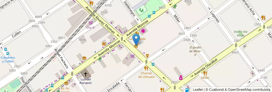 Mapa de ubicacion de Zhen Gong Fu, Villa Urquiza en 阿根廷, Ciudad Autónoma De Buenos Aires, Comuna 12, 布宜诺斯艾利斯.