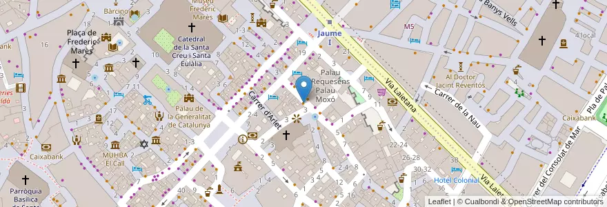 Mapa de ubicacion de Zim en İspanya, Catalunya, Barcelona, Barcelonès, Barcelona.