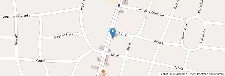Mapa de ubicacion de Zingueria Castelar en アルゼンチン, ブエノスアイレス州, Partido De Morón, Castelar.