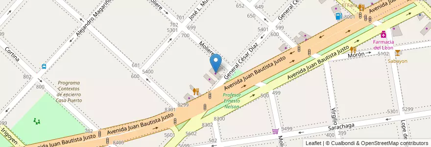 Mapa de ubicacion de Zinguería ZB, Villa Luro en آرژانتین, Ciudad Autónoma De Buenos Aires, Buenos Aires, Comuna 10.