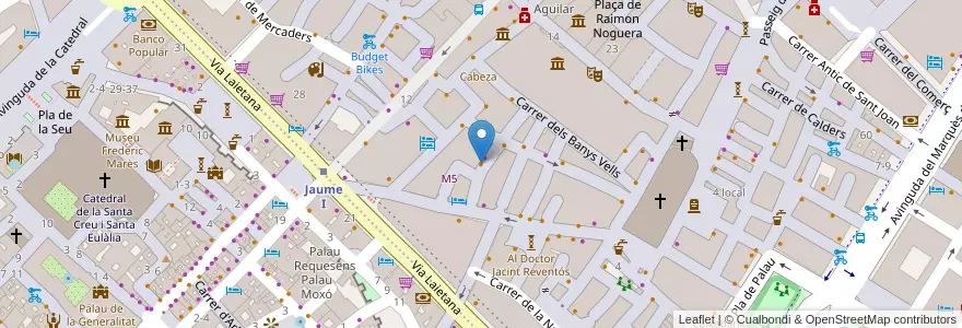 Mapa de ubicacion de Ziryab Fusion Tapas Bar en Espanha, Catalunha, Barcelona, Barcelonès, Barcelona.