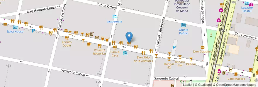 Mapa de ubicacion de Zitto en 아르헨티나, 칠레, Mendoza, Departamento Capital, Ciudad De Mendoza, Sección 5ª Residencial Sur.