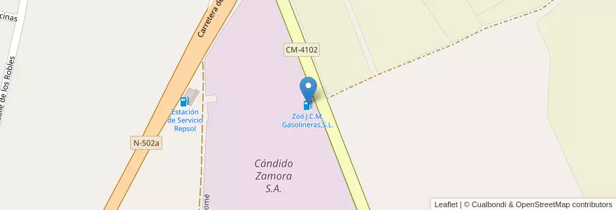 Mapa de ubicacion de Zoil J.C.M. Gasolineras,S.L. en Испания, Кастилия-Ла-Манча, Толедо, Talavera, Talavera De La Reina.
