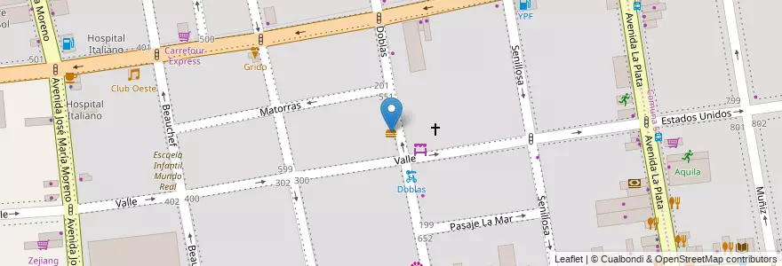 Mapa de ubicacion de Zomma, Caballito en 아르헨티나, Ciudad Autónoma De Buenos Aires, 부에노스아이레스, Comuna 6.