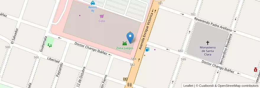 Mapa de ubicacion de Zona Cumples en الأرجنتين, بوينس آيرس, Partido De Moreno, Moreno.