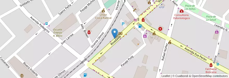 Mapa de ubicacion de Zona de Estacionamiento Medido en Argentina, Córdoba, Departamento Cruz Del Eje, Municipio De Cruz Del Eje, Pedanía Cruz Del Eje, Cruz Del Eje.