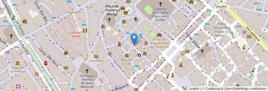 Mapa de ubicacion de Zona d'Ombra en España, Catalunya, Barcelona, Barcelonès, Barcelona.
