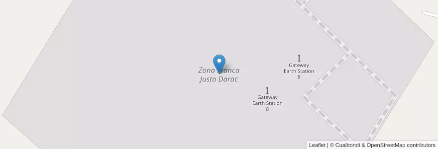 Mapa de ubicacion de Zona Franca Justo Darac en アルゼンチン, サンルイス州, General Pedernera, Municipio De Justo Daract.
