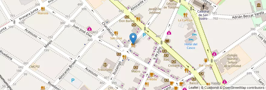 Mapa de ubicacion de Zona Zink en Argentina, Buenos Aires, Partido De San Isidro, San Isidro.