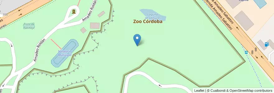 Mapa de ubicacion de Zoo Córdoba en Argentinien, Provinz Córdoba, Departamento Capital, Pedanía Capital, Córdoba, Municipio De Córdoba.