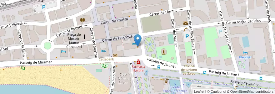 Mapa de ubicacion de ZOON en 스페인, Catalunya, Tarragona, Tarragonès, Salou.