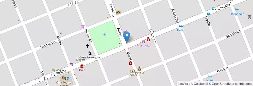 Mapa de ubicacion de Zorsenon en Arjantin, Córdoba, Departamento Cruz Del Eje, Pedanía Higueras, Municipio De Villa De Soto.