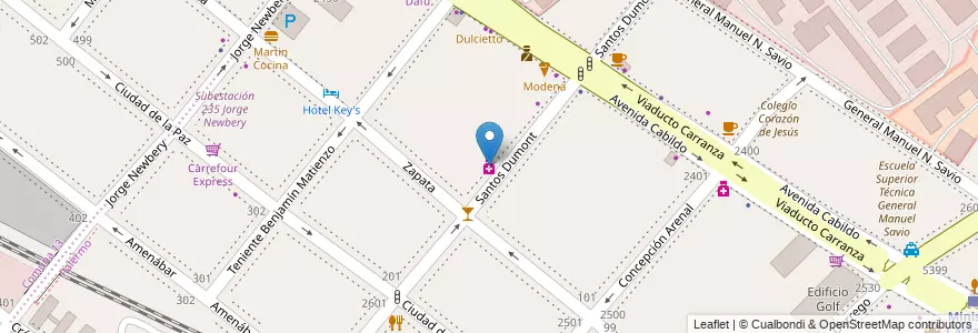 Mapa de ubicacion de Zottola, Palermo en アルゼンチン, Ciudad Autónoma De Buenos Aires, ブエノスアイレス, Comuna 14.