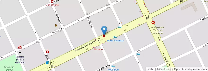 Mapa de ubicacion de Zukiewicz en アルゼンチン, チャコ州, Departamento General Güemes, Municipio De Juan José Castelli, Juan José Castelli, Juan Jose Castelli.
