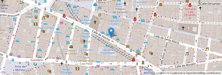 Mapa de ubicacion de ZUPPA en Испания, Мадрид, Мадрид, Área Metropolitana De Madrid Y Corredor Del Henares, Мадрид.