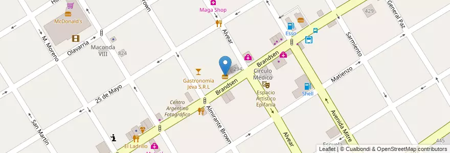 Mapa de ubicacion de Zutti en 아르헨티나, 부에노스아이레스주, Partido De Quilmes, Quilmes.