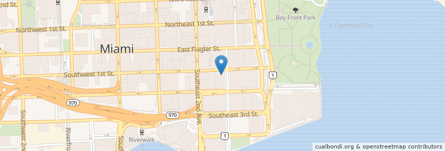 Mapa de ubicacion de Iron Sushi en Verenigde Staten, Florida, Miami-Dade County, Miami.