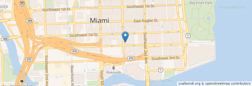 Mapa de ubicacion de Camila's Restaurante Brasileiro en Vereinigte Staaten Von Amerika, Florida, Miami-Dade County, Miami.