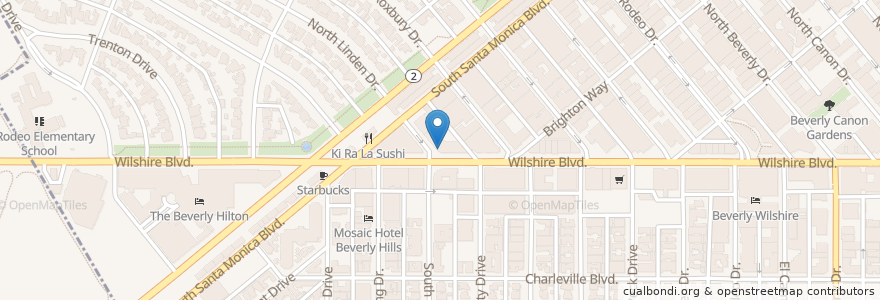 Mapa de ubicacion de Leif Rogers MD en Estados Unidos De América, California, Los Angeles County, Los Ángeles, Beverly Hills.