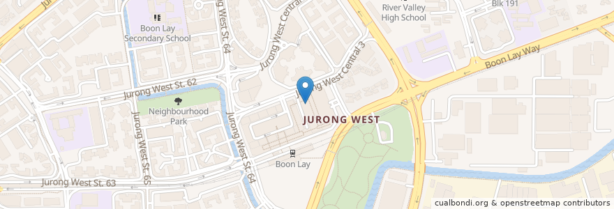 Mapa de ubicacion de Jurong Point Post Office en Singapura, Southwest.