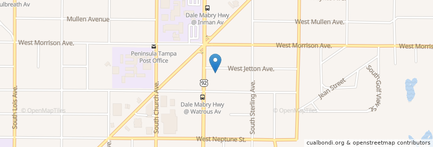 Mapa de ubicacion de Grillsmith en Amerika Syarikat, Florida, Hillsborough County, Tampa.