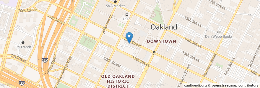 Mapa de ubicacion de City Center Parking Garage en Amerika Syarikat, California, Alameda County, Oakland.