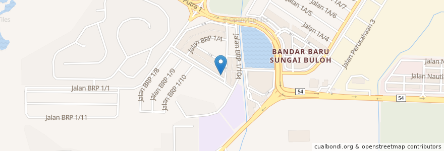 Mapa de ubicacion de Putra Medical Center en مالزی, سلانگور, Shah Alam.