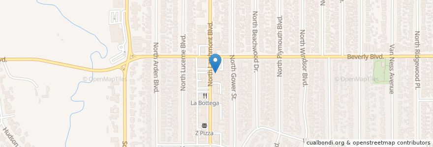 Mapa de ubicacion de Baskin-Robbins en 美利坚合众国/美利堅合眾國, 加利福尼亚州/加利福尼亞州, 洛杉矶县, 洛杉矶.