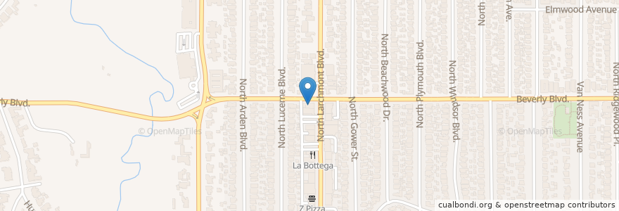Mapa de ubicacion de Coldwell Banker en Stati Uniti D'America, California, Los Angeles County, Los Angeles.