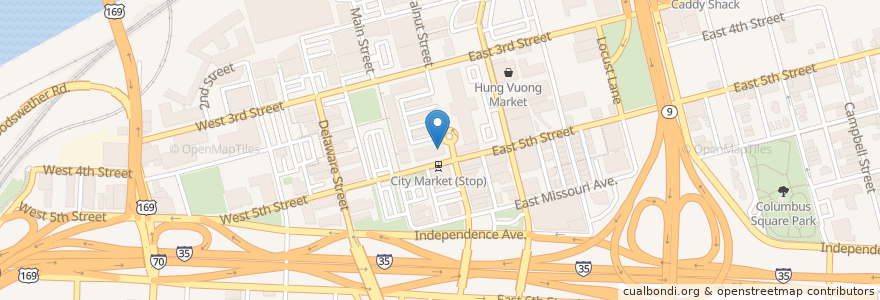 Mapa de ubicacion de Bo Ling's en 미국, 미주리, Kansas City, Jackson County.