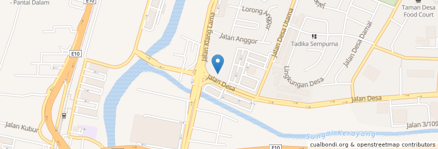 Mapa de ubicacion de Balai Bomba & Penyelamat Taman Desa en Malasia, Selangor, Kuala Lumpur.