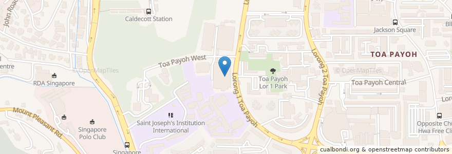 Mapa de ubicacion de Pines Cafe en Singapore, Central.