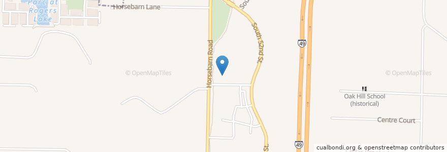 Mapa de ubicacion de Weight Loss Clinic en Estados Unidos De América, Arkansas, Benton County, Rogers.