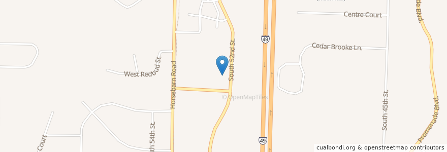 Mapa de ubicacion de Highlands Pharmacy en ایالات متحده آمریکا, آرکانزاس, Benton County, Rogers.