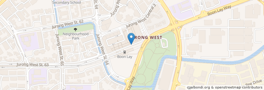Mapa de ubicacion de POSB en Singapur, Southwest.