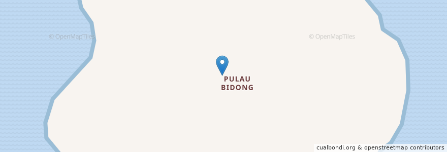 Mapa de ubicacion de Pulau Bidong en Malásia, Pulau Bidong, Terenganu.