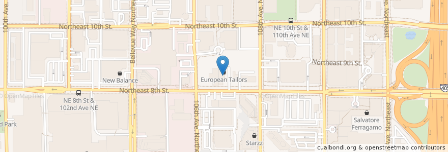 Mapa de ubicacion de Sushi & Rolls Express en Amerika Birleşik Devletleri, Vaşington, King County, Bellevue.