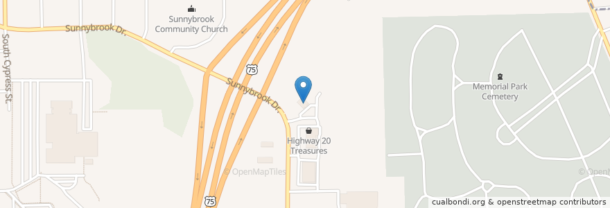 Mapa de ubicacion de Prime Bank en Vereinigte Staaten Von Amerika, Iowa, Woodbury County, Sioux City.
