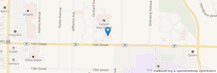 Mapa de ubicacion de Now Care en United States, Utah, Weber County, Ogden.