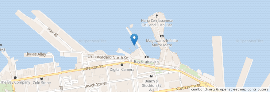 Mapa de ubicacion de Pier 41 Gate 2 en Amerika Syarikat, California, San Francisco, San Francisco.