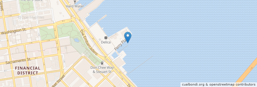 Mapa de ubicacion de Ferry Building Gate E en United States, California, San Francisco City And County, San Francisco.