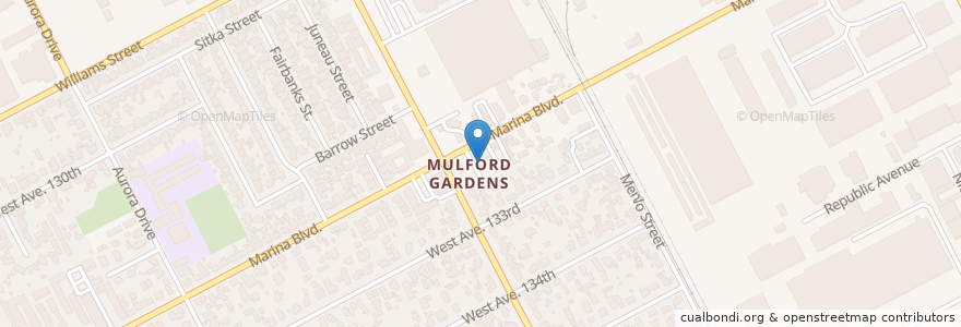 Mapa de ubicacion de Mountain Mike's en 미국, 캘리포니아주, 앨러미다 군, San Leandro.
