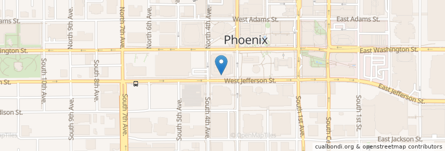 Mapa de ubicacion de AZ Federal Credit Union en Stati Uniti D'America, Arizona, Maricopa County, Phoenix.
